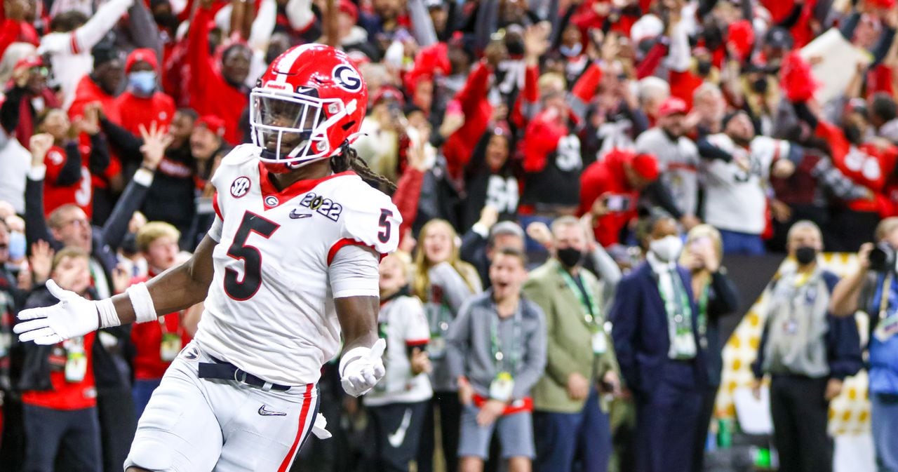 Former Saguaro DB Kelee Ringo's pick-6 seals CFP title game for Georgia