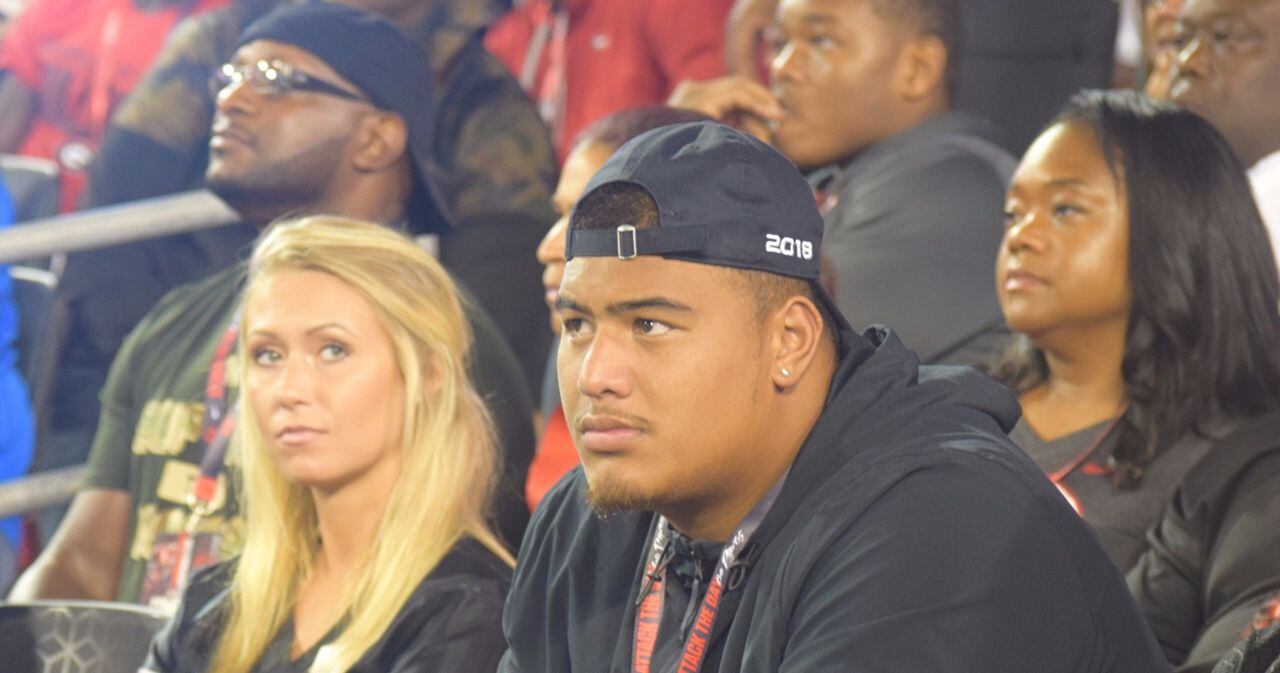 Georgia's recruiting interest in 6-foot-8 Daniel Faalele seems pretty clear