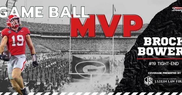 SEC Georgia Bulldogs John Mackey award winner Brock Bowers poster