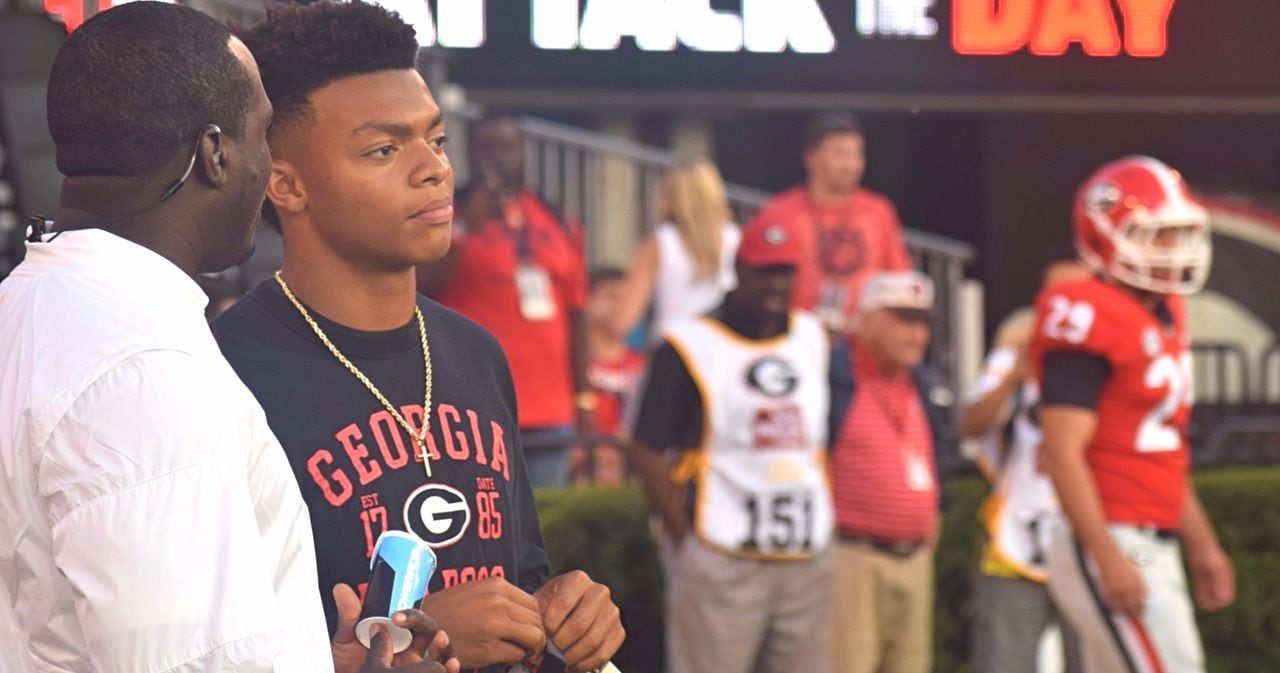 LOOK: Justin Fields visits fan who thought of him while fighting