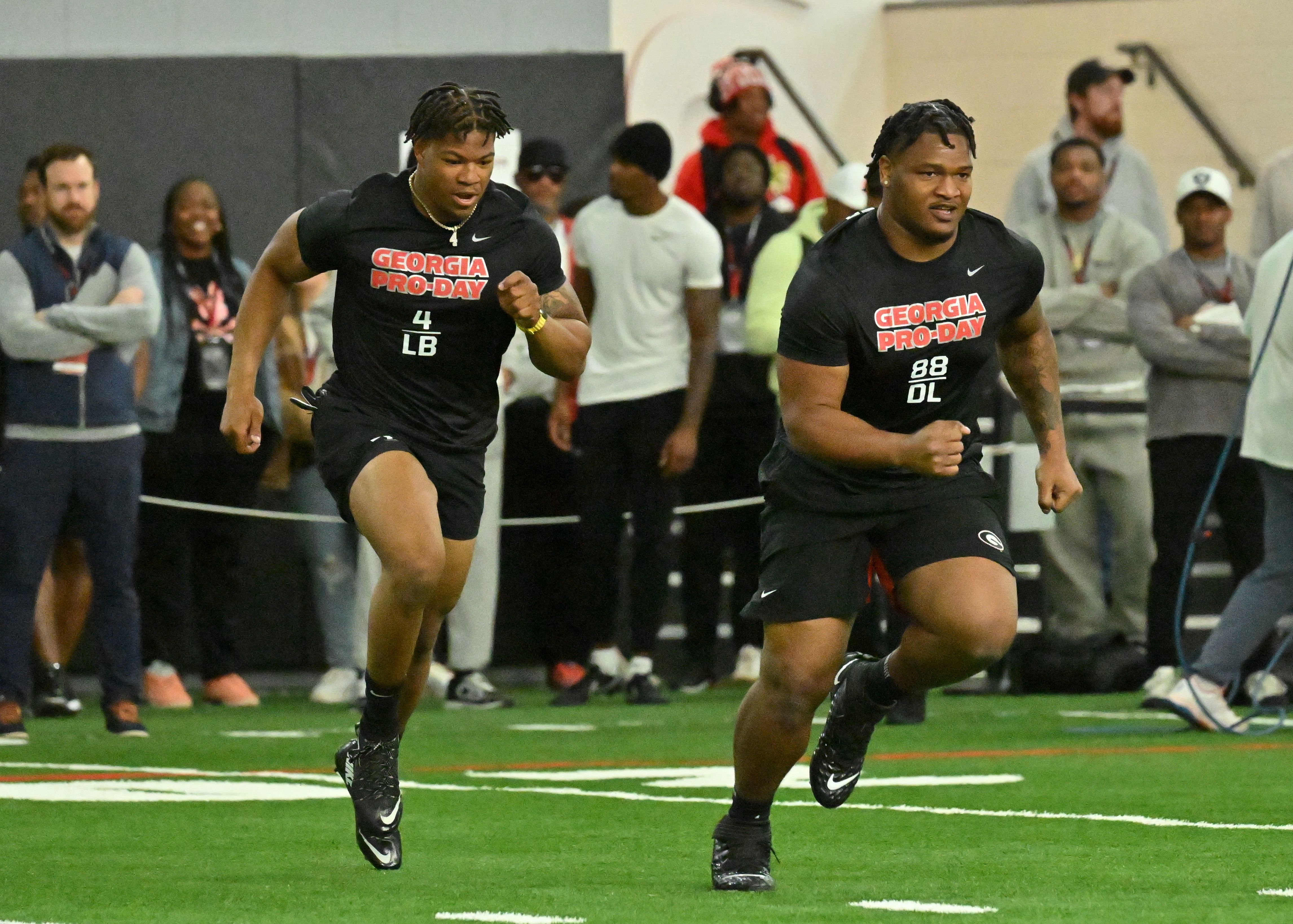 Eagles pick Georgia rushing duo Jalen Carter, Nolan Smith in first