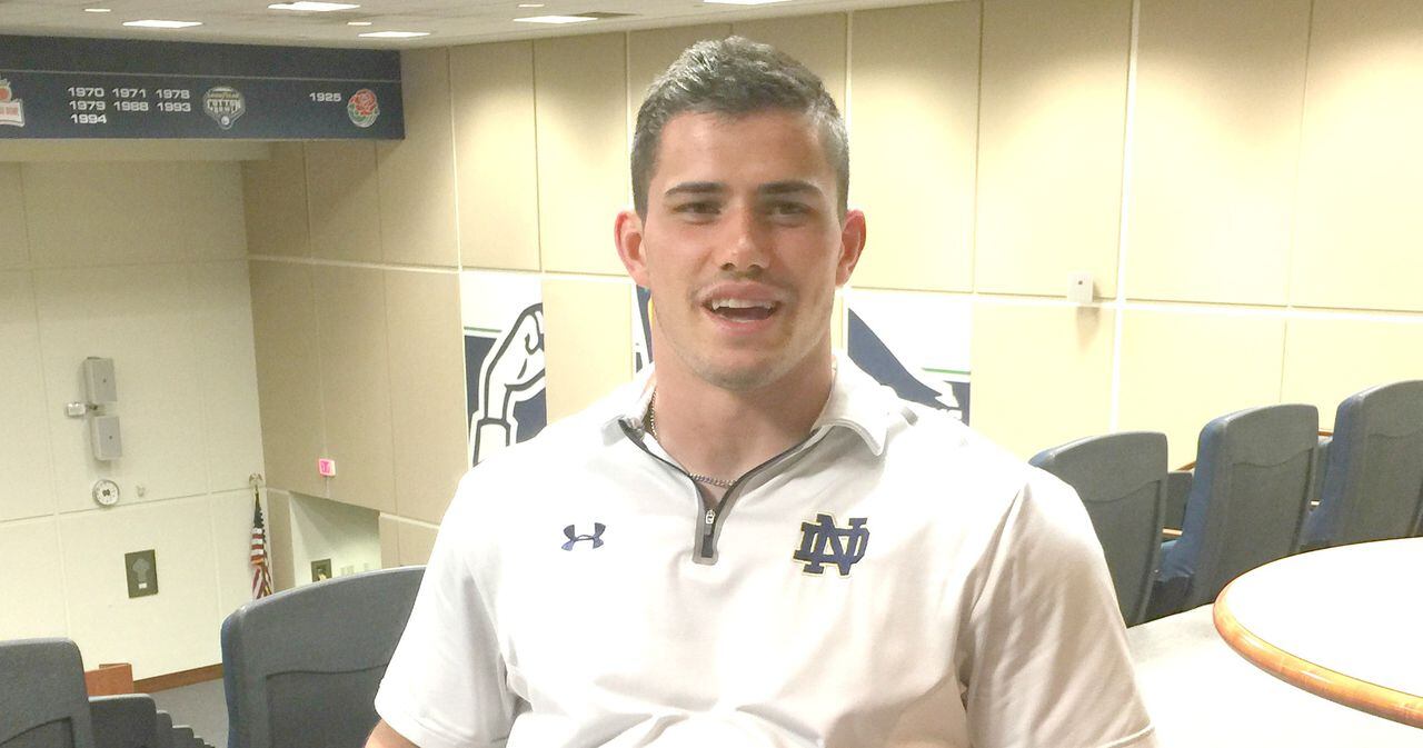 Notre Dame's Drue Tranquill & Mike Elko Interview Each Other //