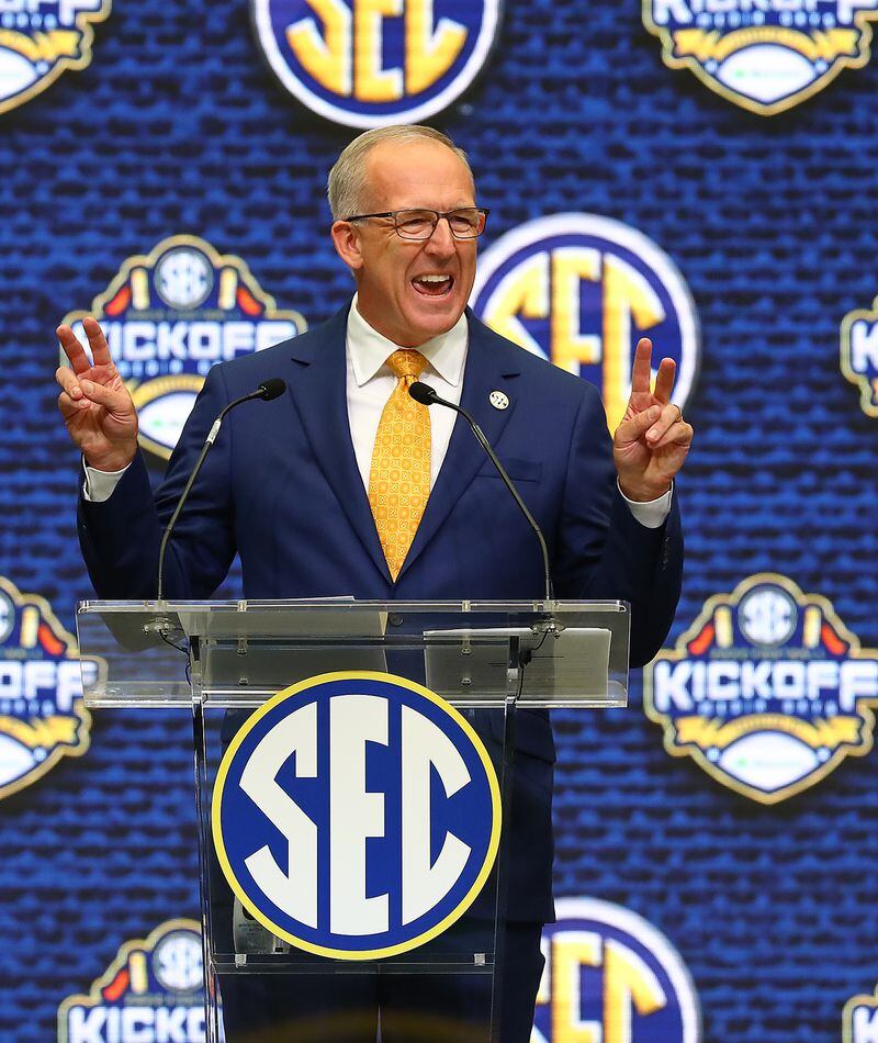 Atlanta, GA, USA. 07th Dec, 2019. SEC Commissioner Greg Sankey