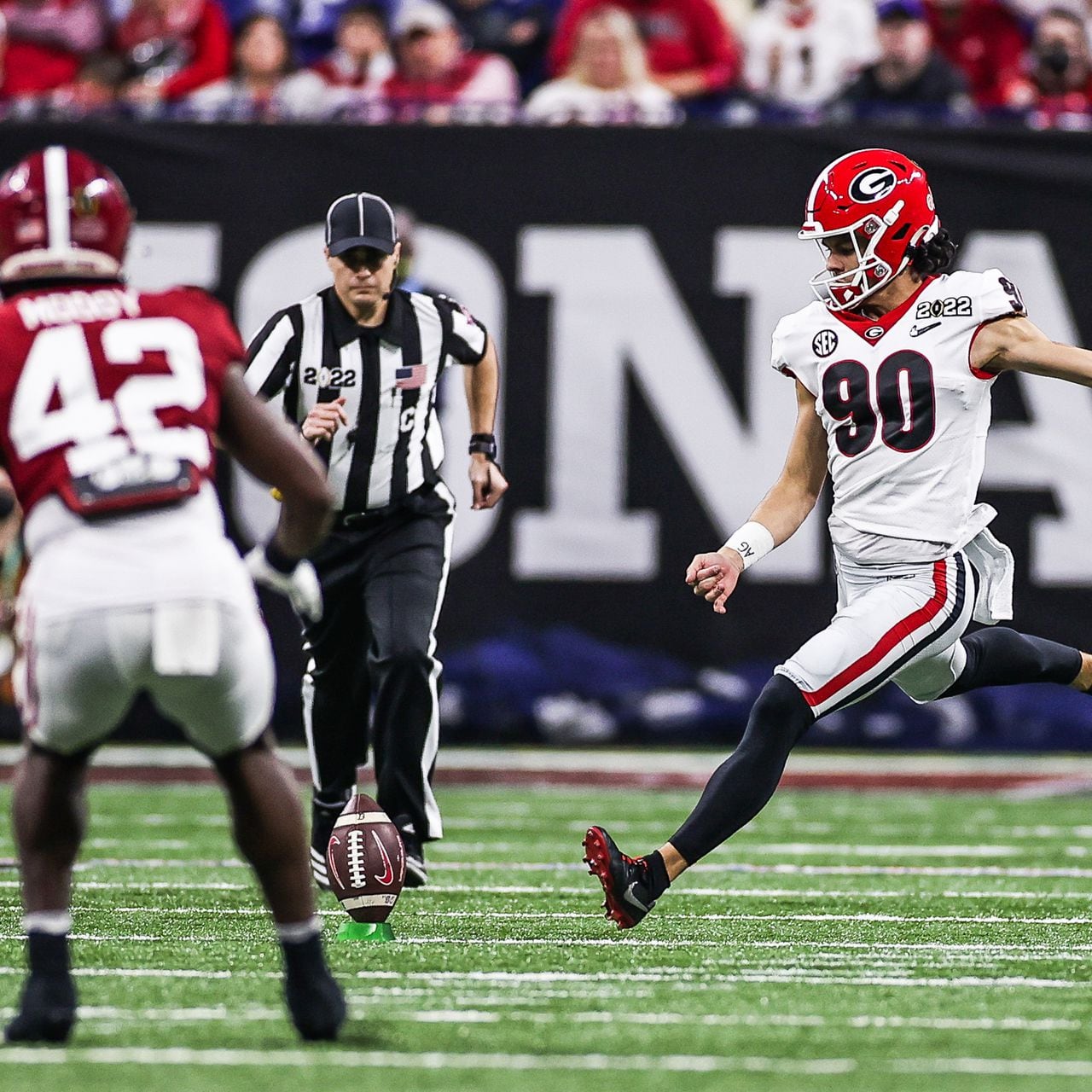 Footballism on X: Georgia punter Jake Camarda's official 40 time