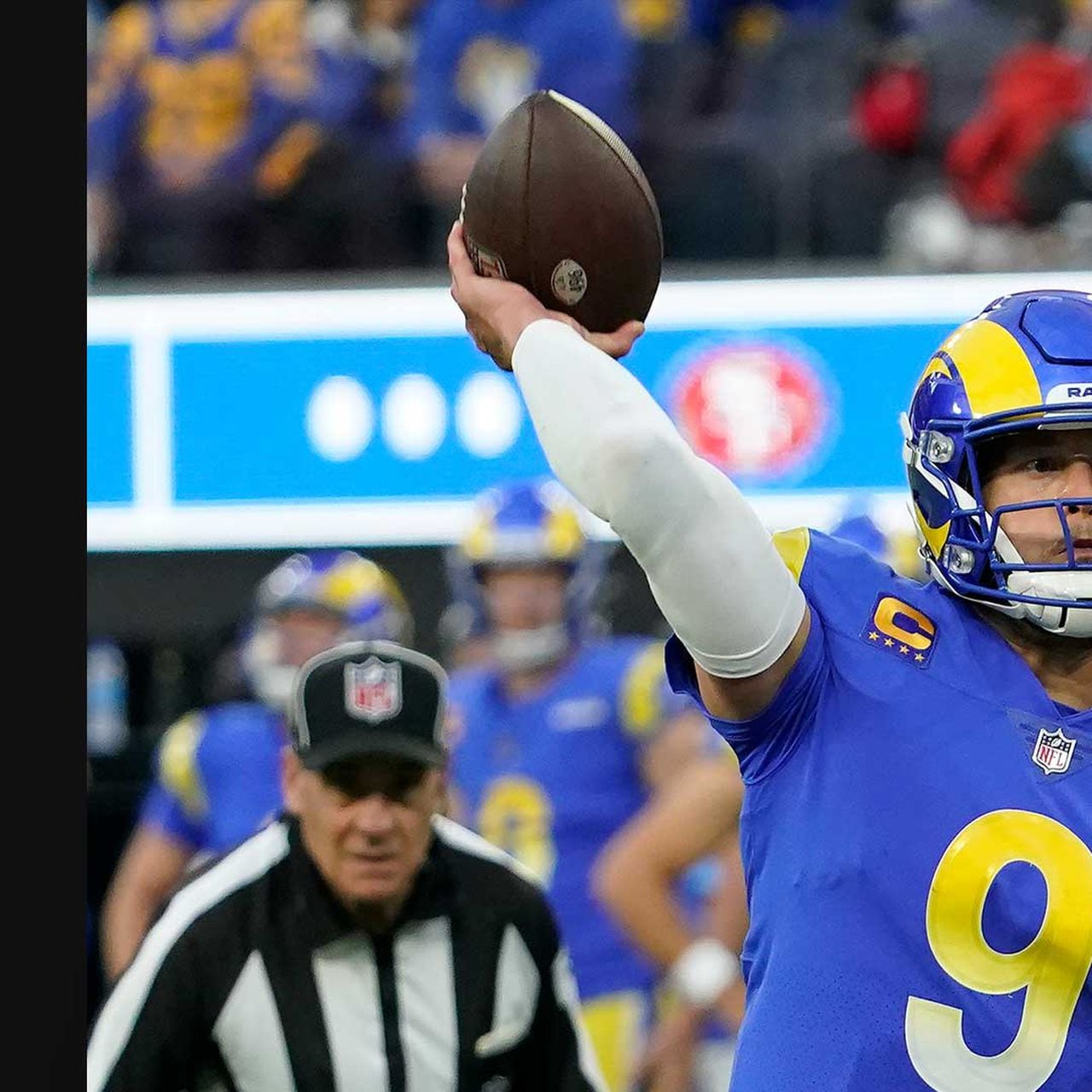 San Francisco 49ers linebacker Fred Warner is a heat-seeking missile on a  third-down sack vs. Los Angeles Rams quarterback Matthew Stafford