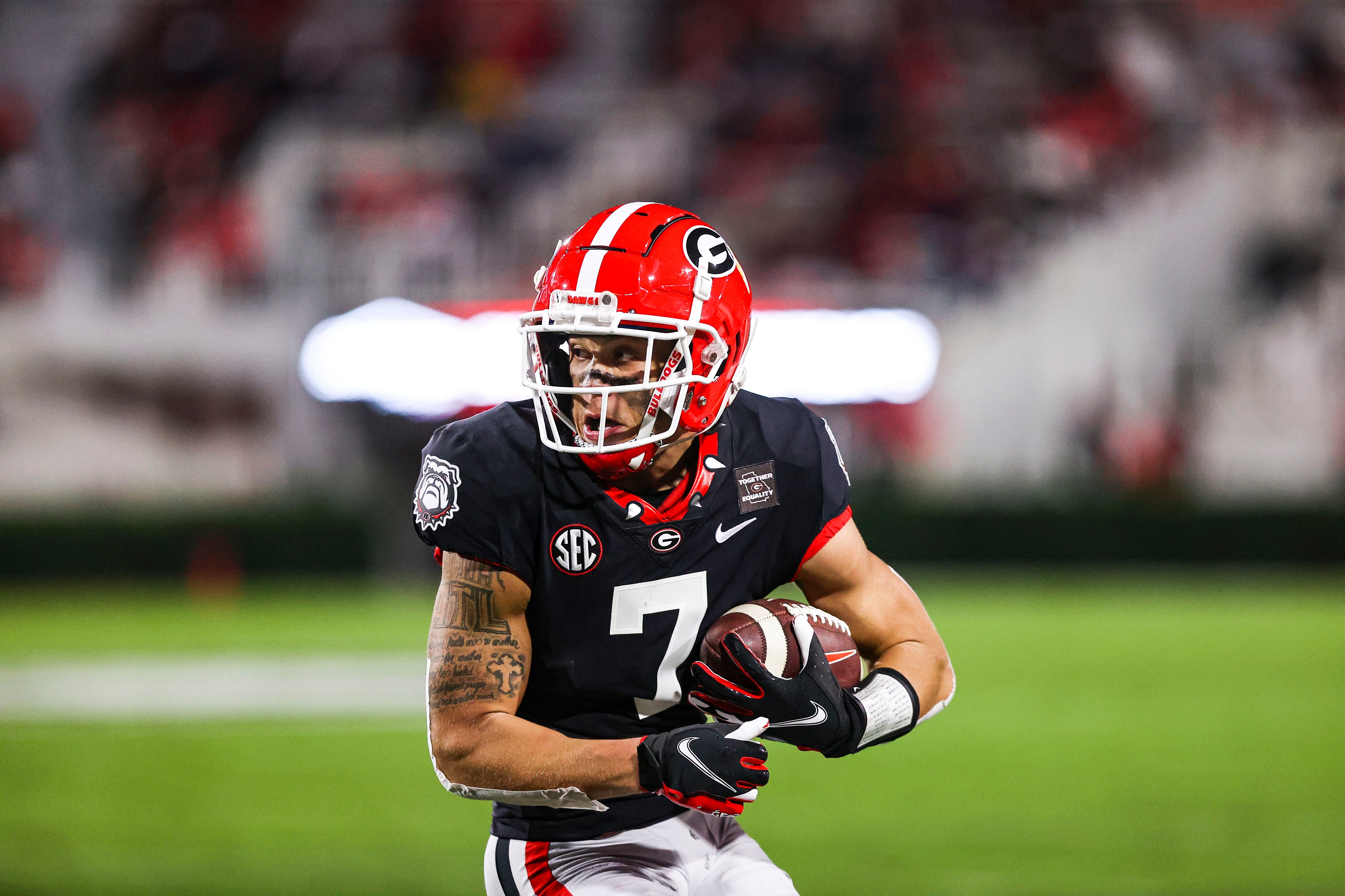 Update Georgia football receiver Jermaine Burton suffered