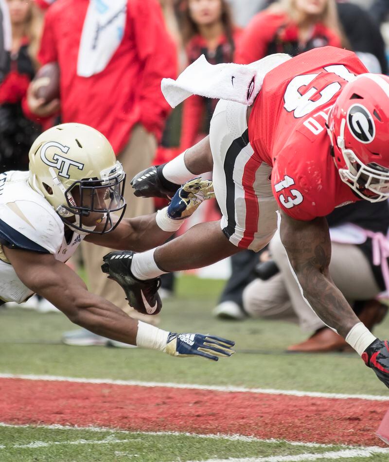 Georgia at Georgia Tech by the numbers: Bulldogs at home in