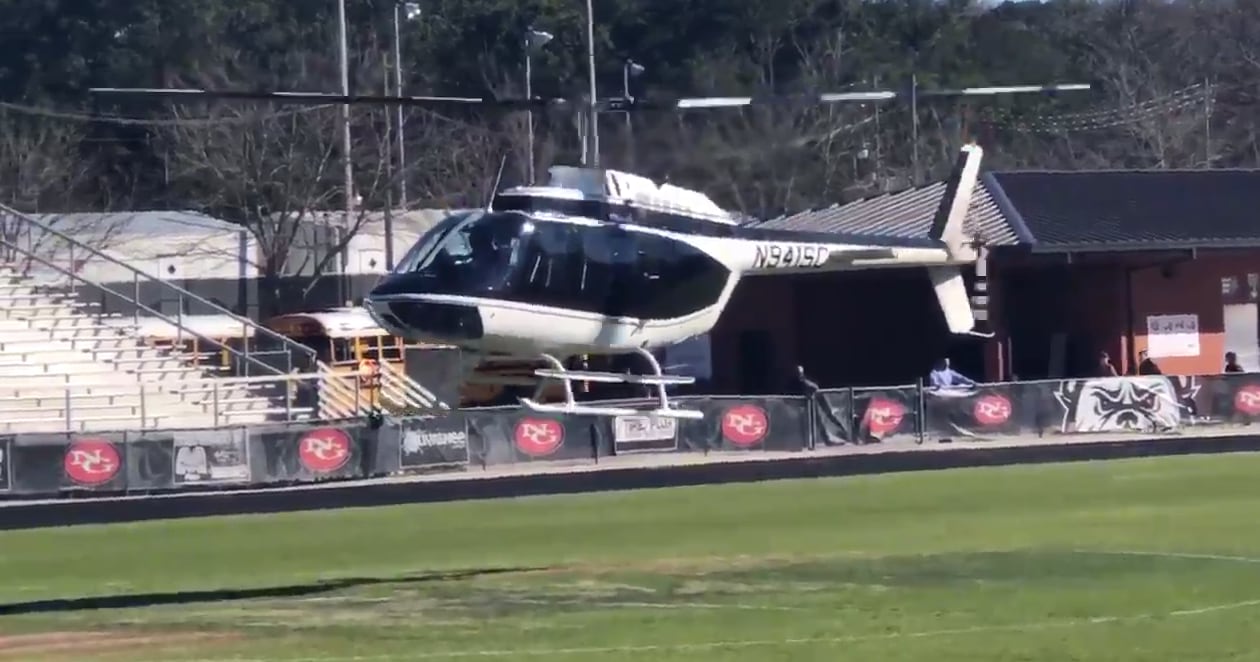 Georgia Bulldogs coach Kirby Smart Flies in Helicopter to Kickstart  Recruiting