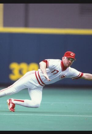 CINCINNATI, OH; Chris Sabo of the Cincinnati Reds circa 1998 gears