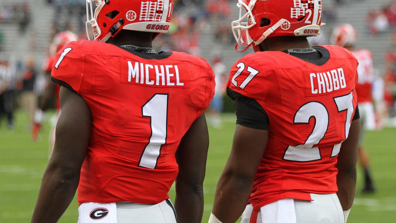 Duo of Nick Chubb and Sony Michel wear down Appalachian State defense in 31-10  win for UGA, Gameday