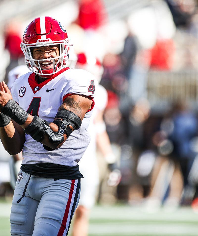 WATCH: Georgia players react to Nolan Smith's impressive showing