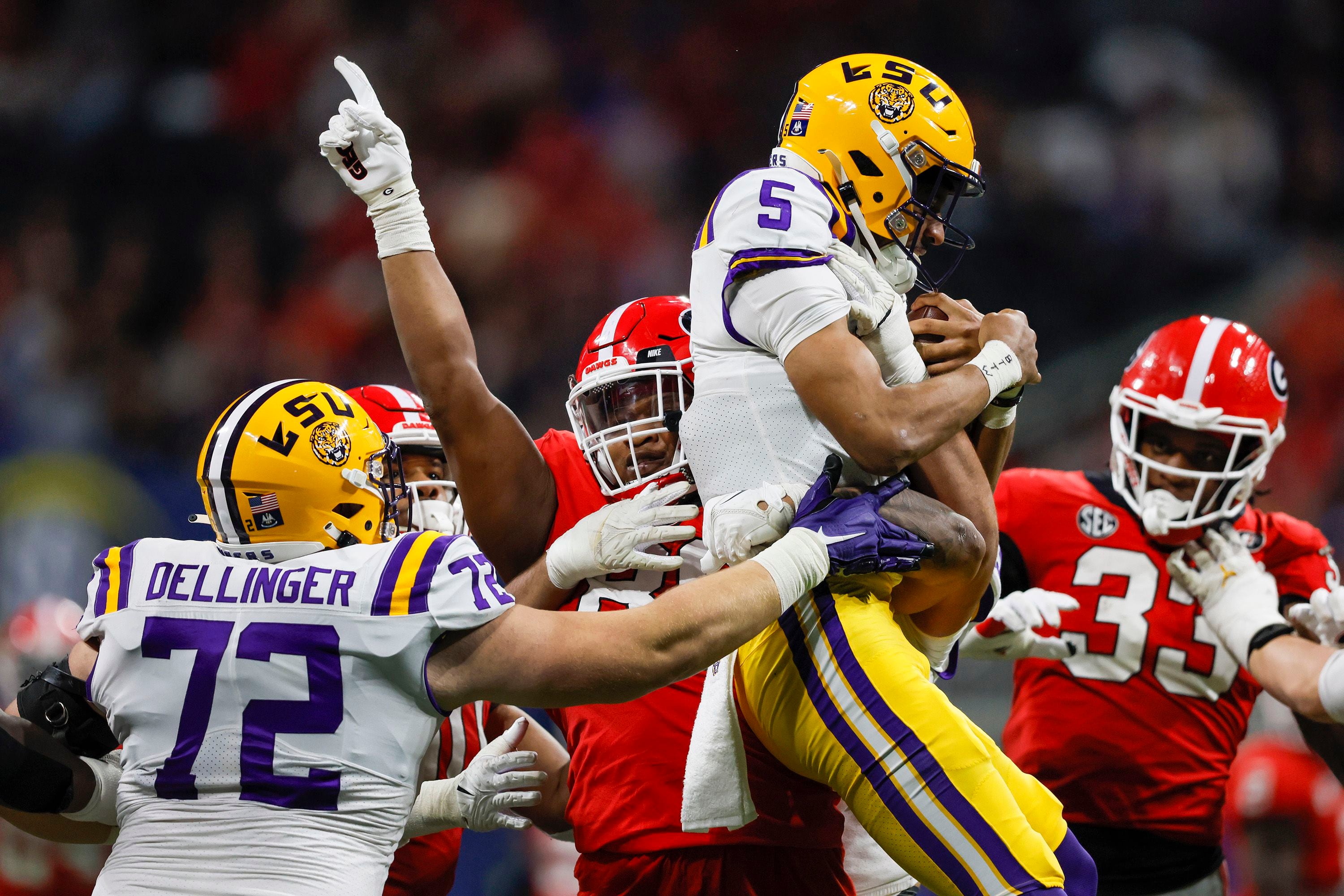 Jayden Daniels recounts viral Jalen Carter sack: 'It was a statement moment