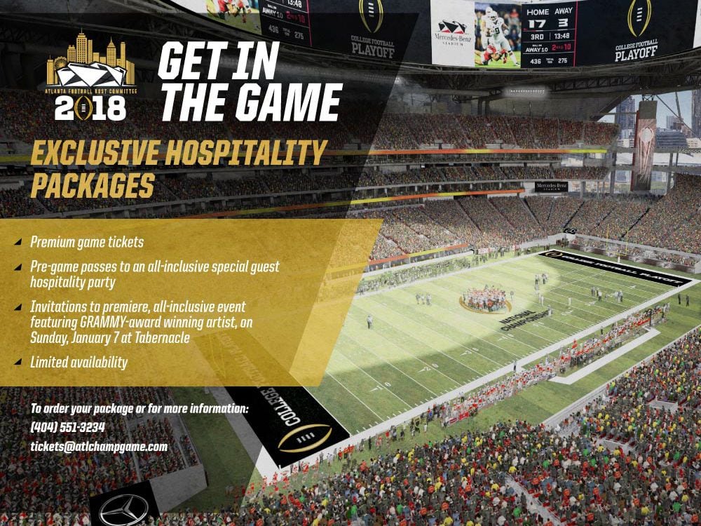 Buy exclusive National Championship Game ticket packages