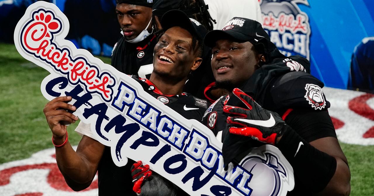 football players, coaches continue Peach Bowl celebration on