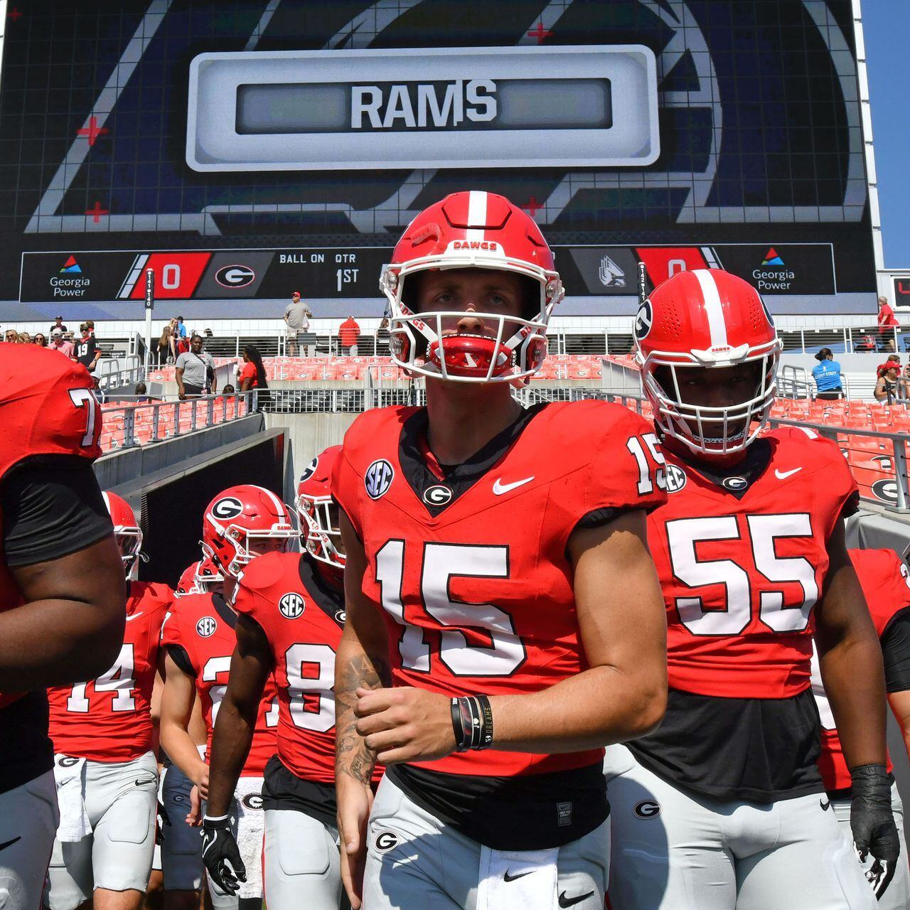 Halftime observations: Georgia leads 31-0 over Ball State