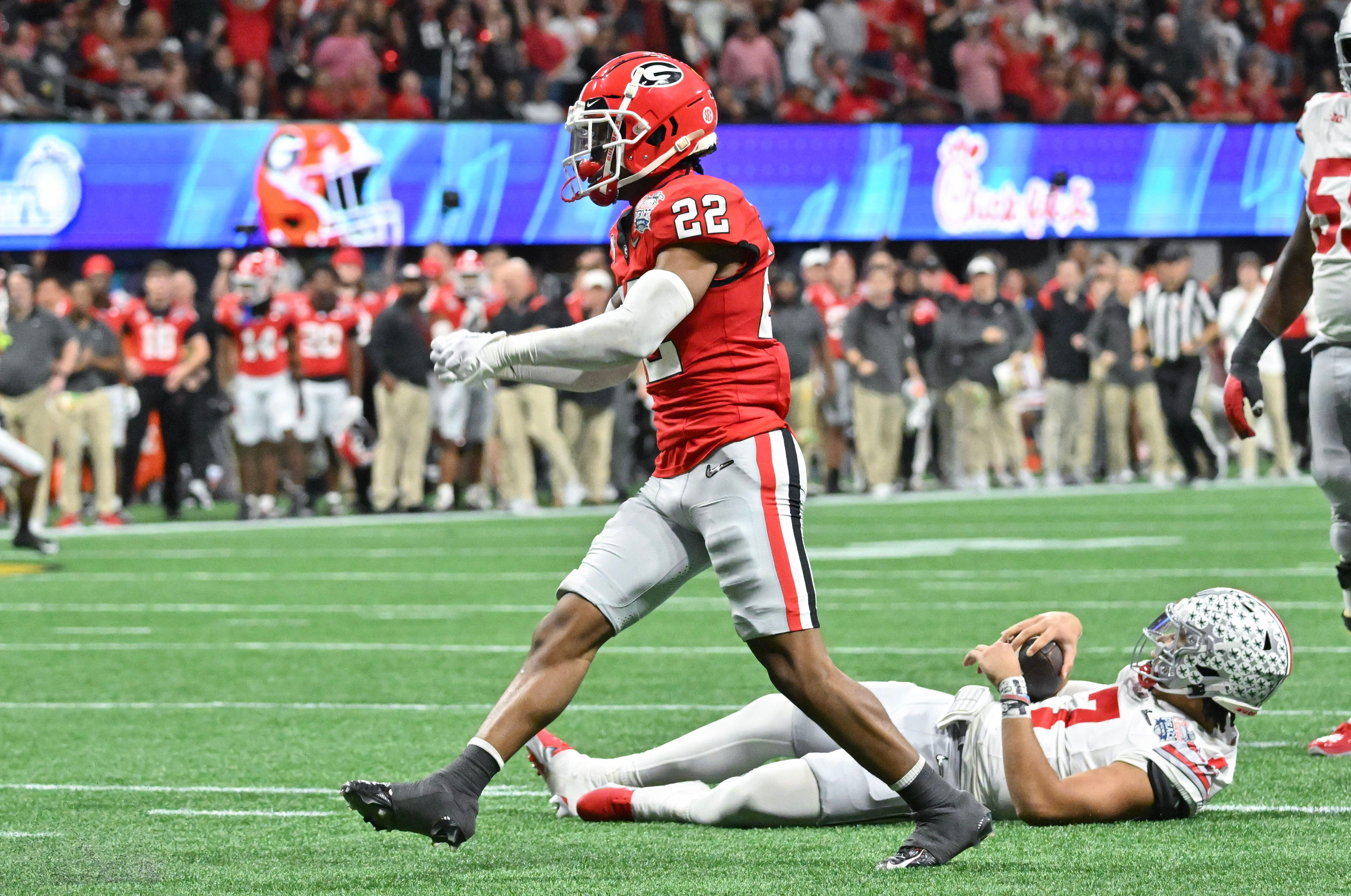 Javon Bullard signs photo of Ohio State WR Marvin Harrison Jr. hit with  'Night Night'