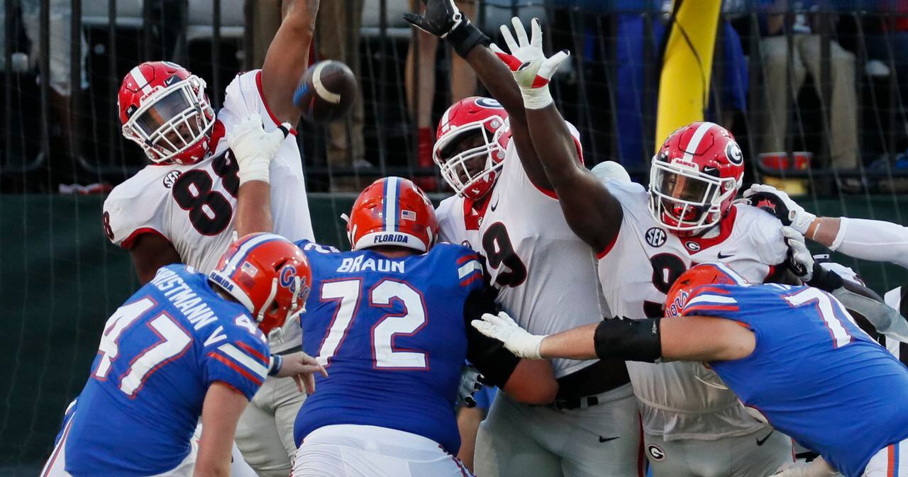 Georgia football DT Jalen Carter availability for Florida in question