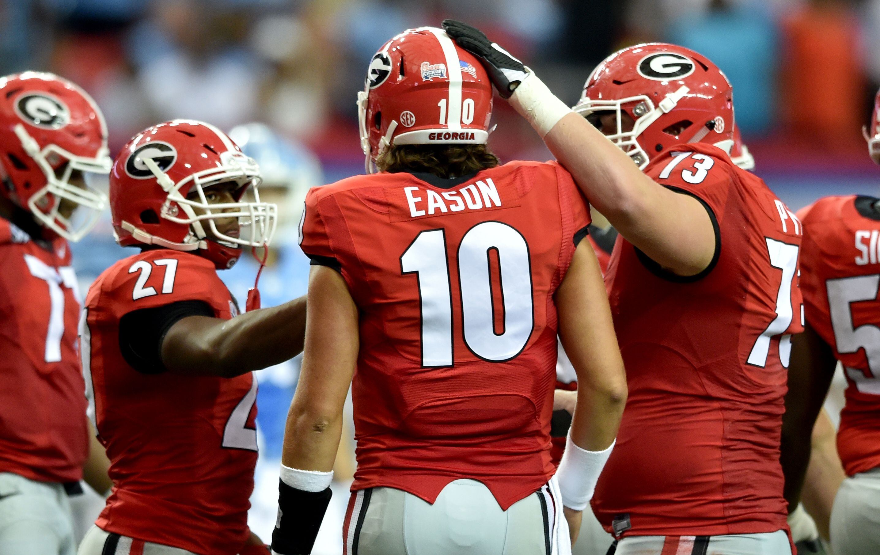 Georgia Bulldawgs Jacob Eason  Georgia football, Georgia bulldogs  football, Georgia dawgs