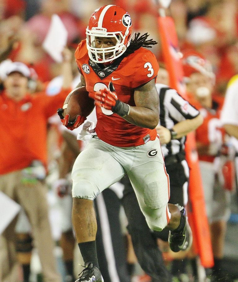 UGA notebook: Nick Chubb 100 yards away from passing Herschel Walker