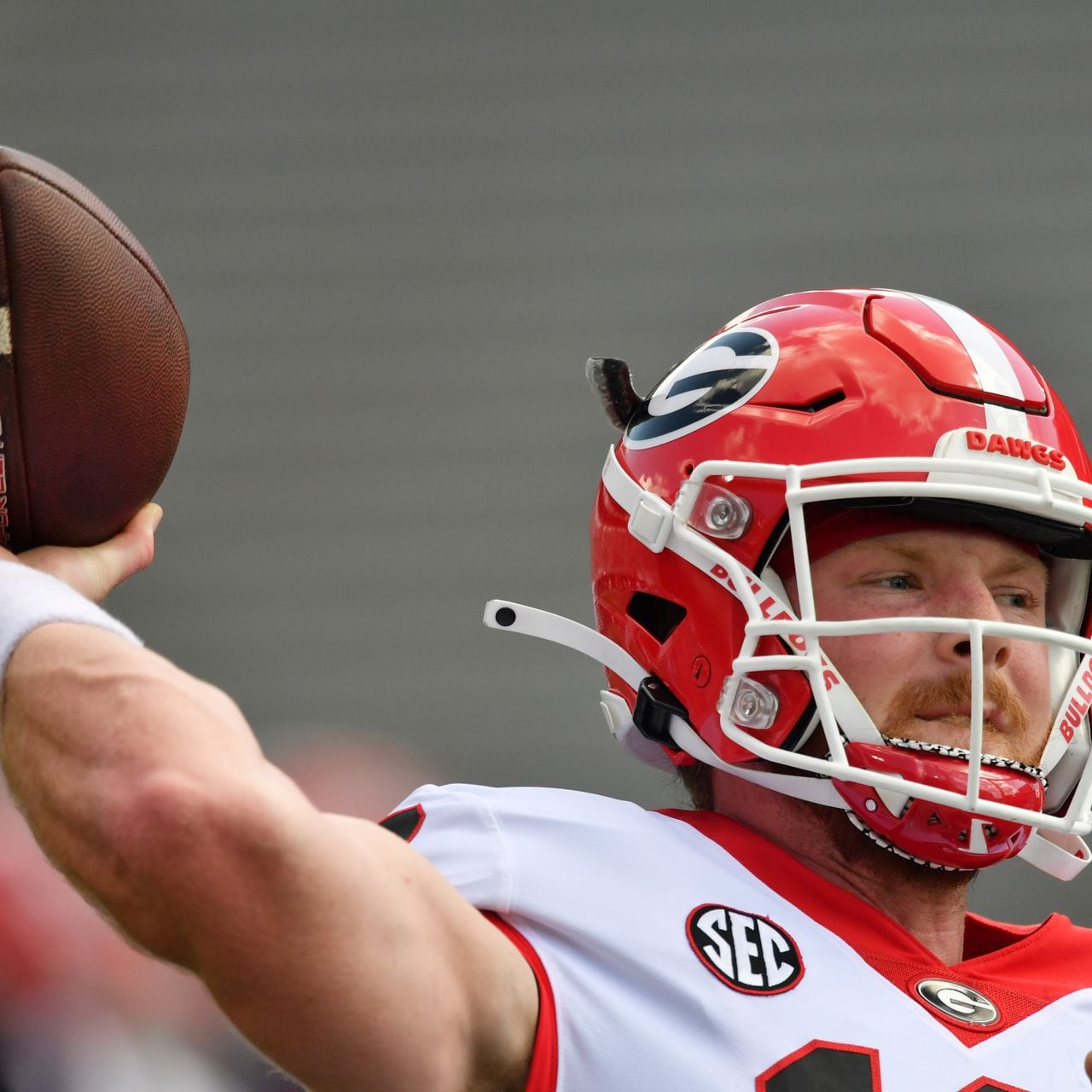 Joe Burrow 10 Athens High School Bulldogs Dark Gray Football