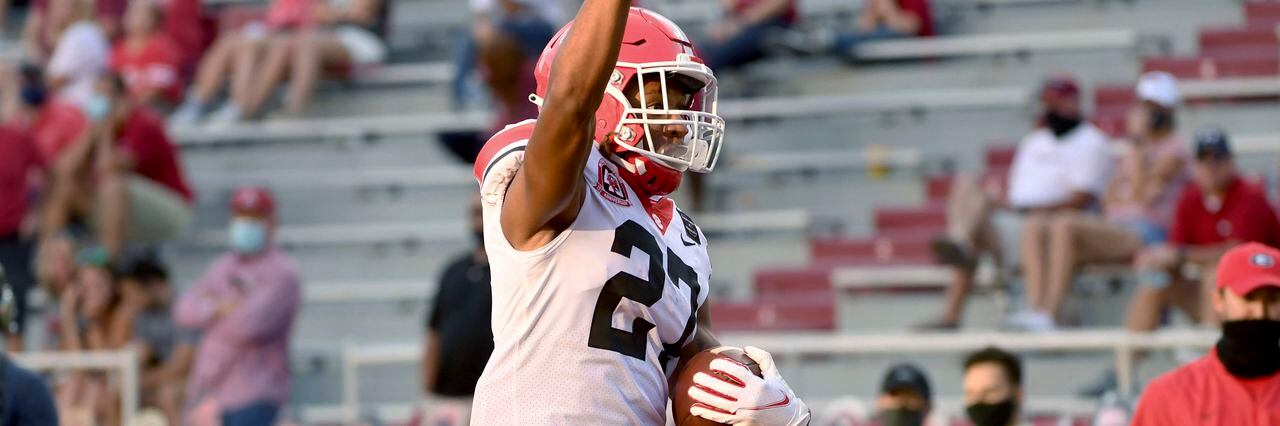 Falcons draft prospects: Georgia's Eric Stokes runs 4.25 40-yard dash