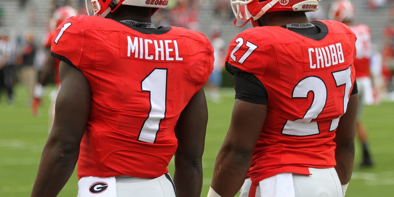 Duo of Nick Chubb and Sony Michel wear down Appalachian State