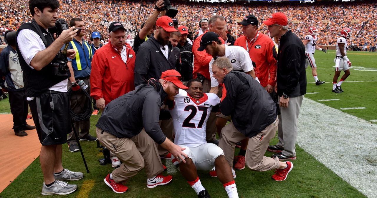 NFL notebook: Nick Chubb's knee injury too gruesome for 'Monday Night  Football' replay