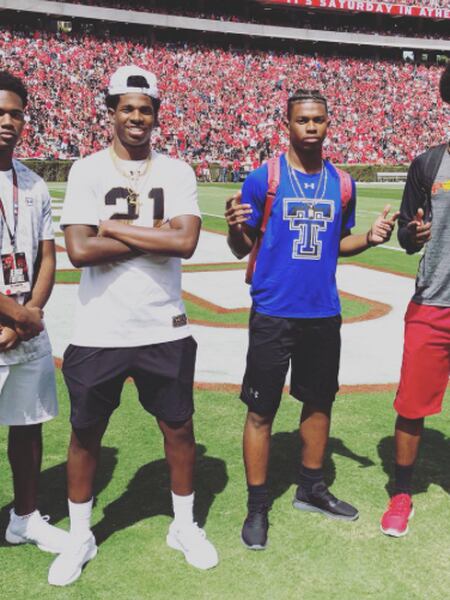 Georgia hosts Deion Sanders' sons for visit