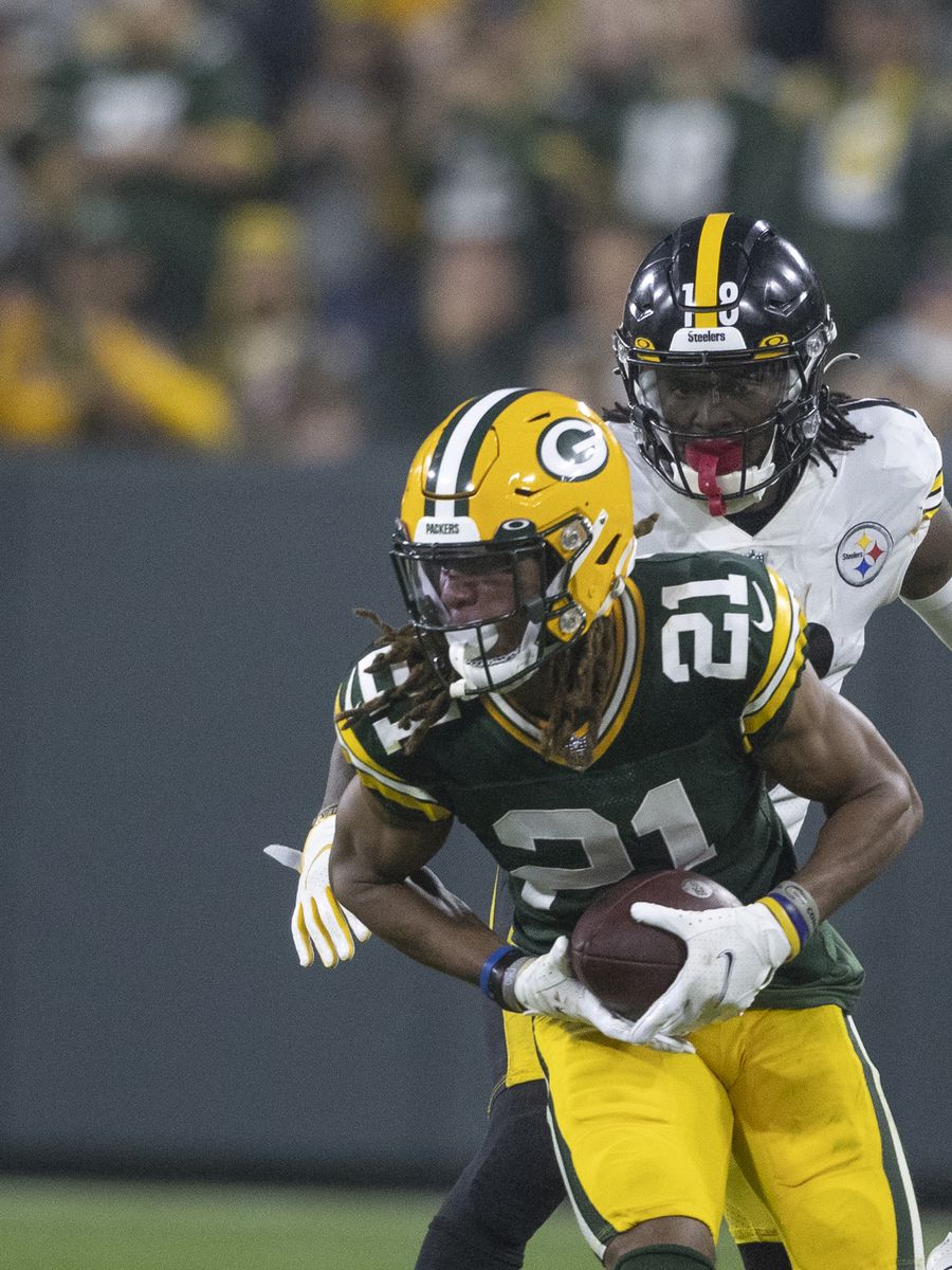 Eric stokes First Interception In the NFL #greenbaypackers 