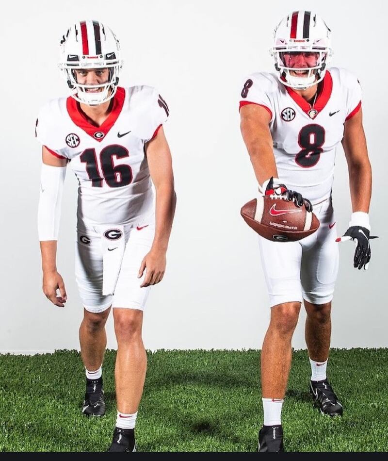 Georgia Bulldogs' football helmets through the years