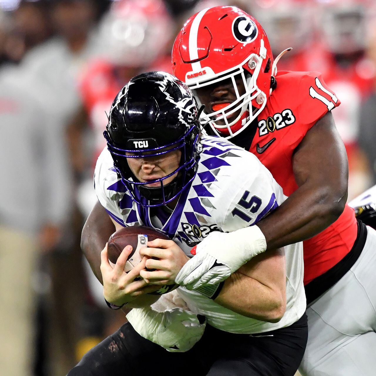 Georgia blasts TCU 65-7 in the College Football Playoff championship game,  wins back-to-back titles