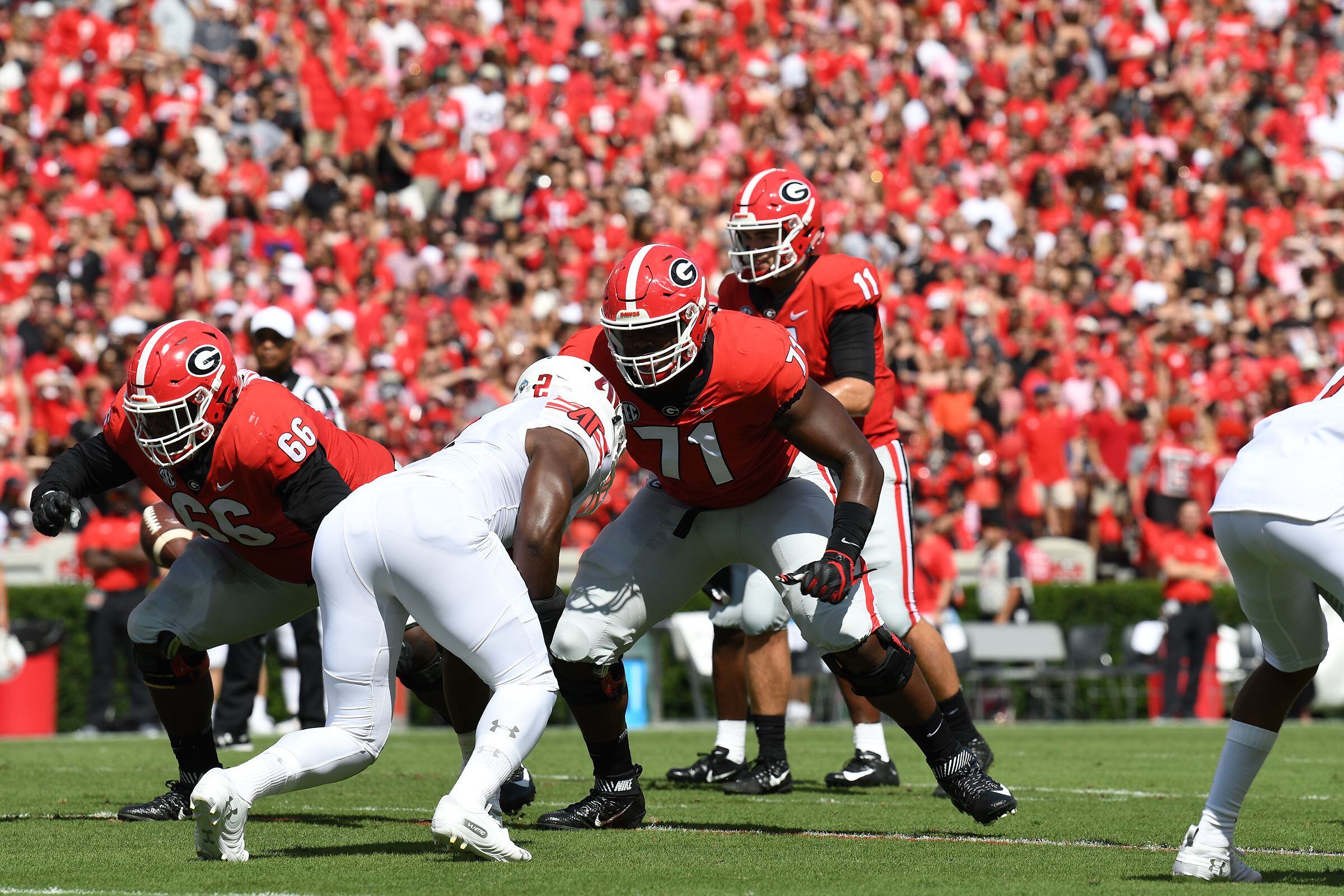 New York Giants: OL Andrew Thomas reunites with QB Jake Fromm