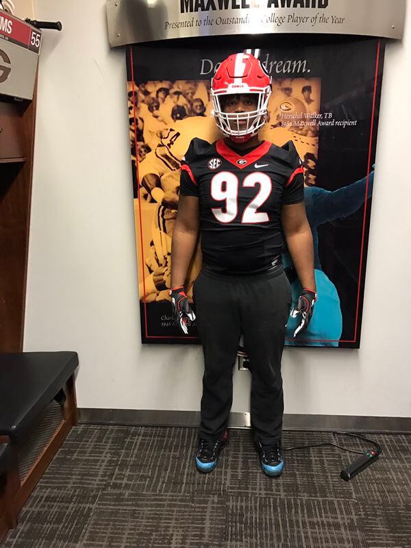 Larrell Murchison Visits Georgia Bulldogs – BladenOnline