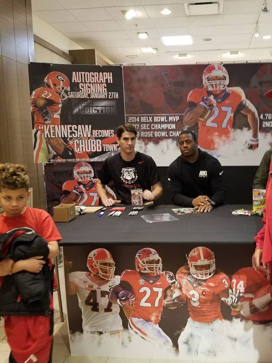 Nick Chubb Autographed Signed Georgia Bulldogs Jersey w