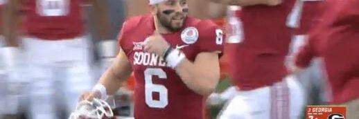 Baker Mayfield did so much trolling during Oklahoma-Georgia: Hot