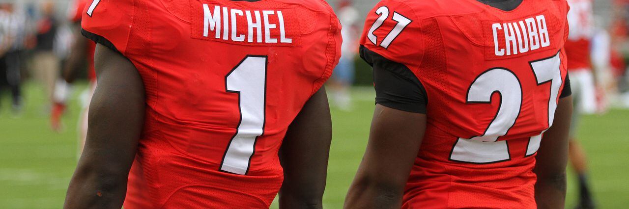 Sony Michel, Nick Chubb a dynamic duo in wild Rose Bowl: 'Straight beasts,  man'