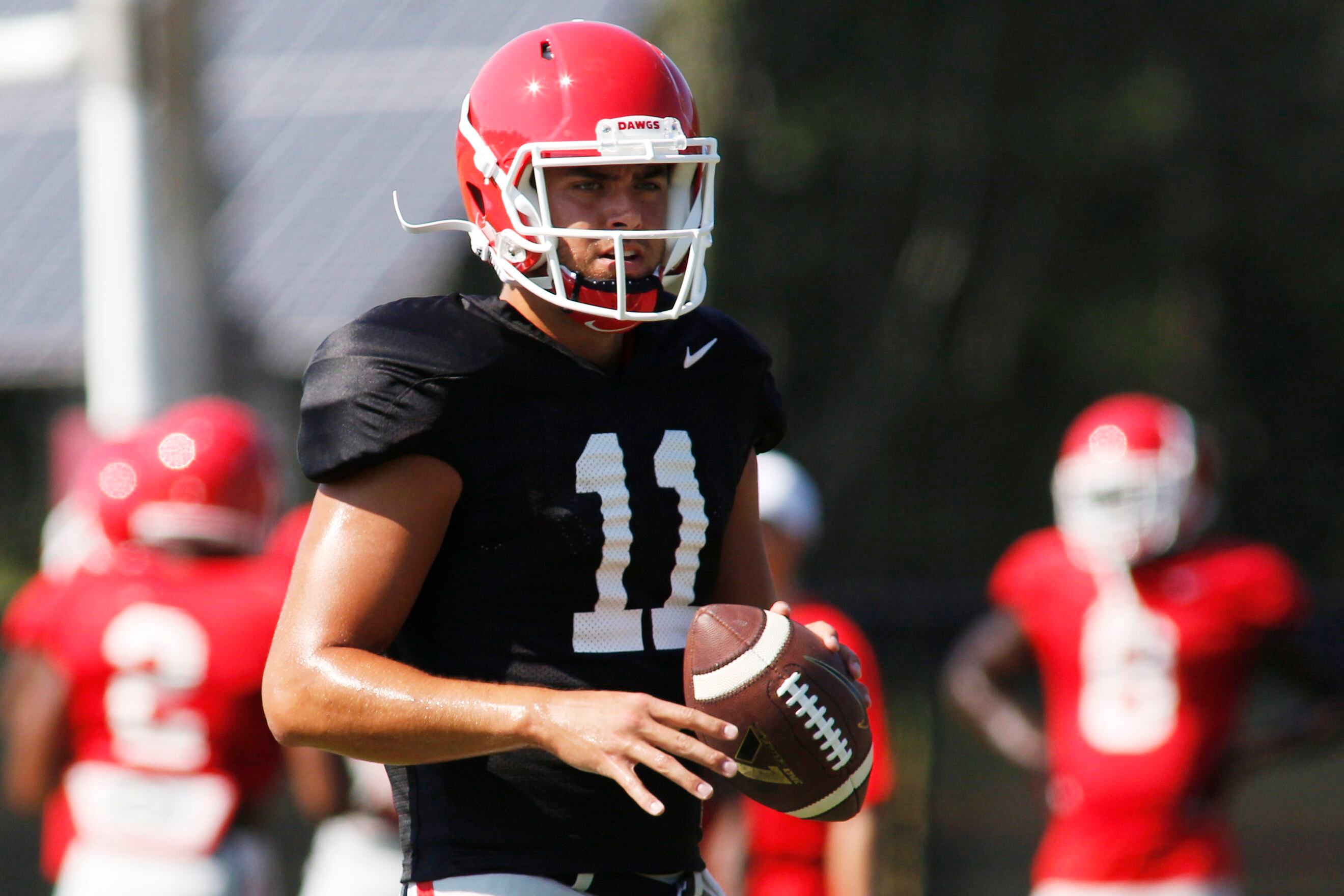 Greyson Lambert Georgia Bulldogs #11 (No Name) NCAA Jersey - Red