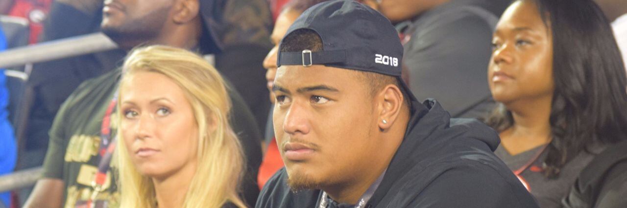 Georgia's recruiting interest in 6-foot-8 Daniel Faalele seems pretty clear