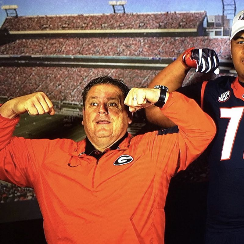 Georgia's recruiting interest in 6-foot-8 Daniel Faalele seems pretty clear