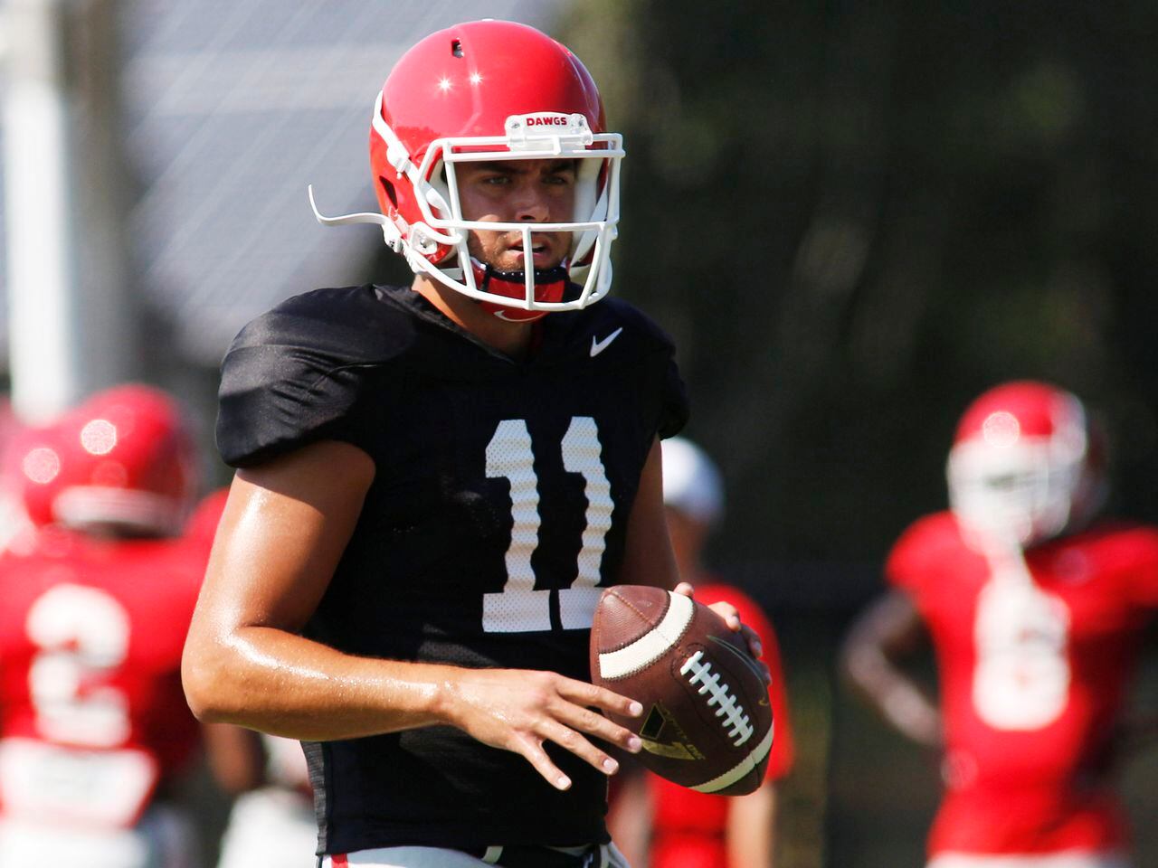 Greyson Lambert Georgia Bulldogs #11 (No Name) NCAA Jersey - Red