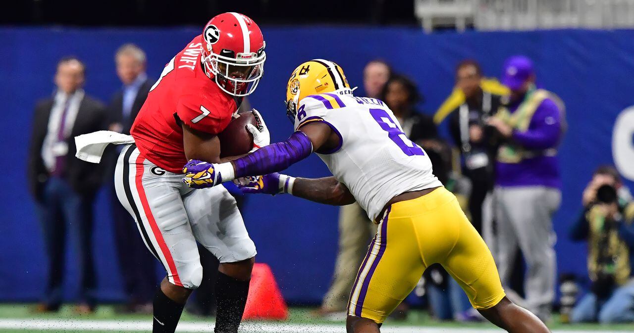 D'Andre Swift injury: Georgia RB exits game vs. Georgia Tech with shoulder  injury as LSU showdown looms 